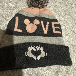 Women’s Love Beanie with Pom Pom